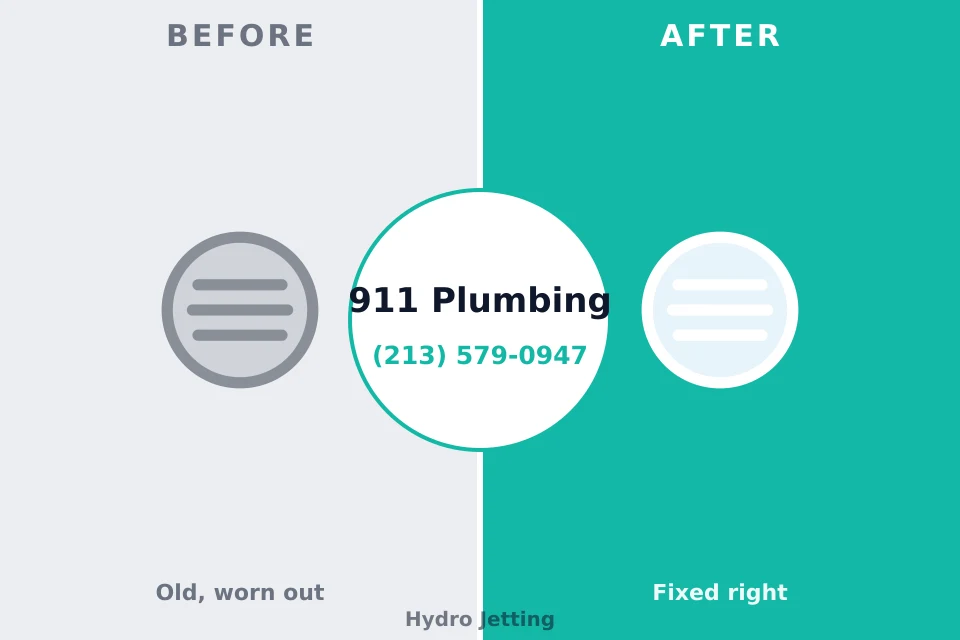Before and after: plumbing company Bunker Hill, OR